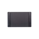 Black Leather 22 x 14 Side-Rail Desk Pad